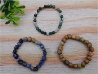 STONE BRACELETS ROCK STONE LAPIDARY SPECIMEN