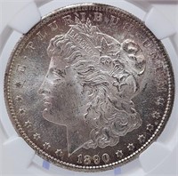 1890-S $1 NGC MS 64