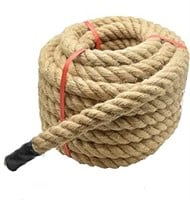 1 1/2 Inch x 100ft Jute Rope Natural Thick Heavy H