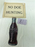 Coca Cola and Doe Hunting Sign