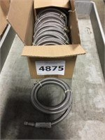 60" Braided Stainless Ice Maker Connectors x 10