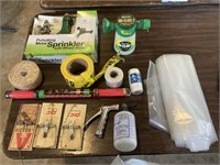 Sprinkler, Rope, Rat Traps Plastic ETC