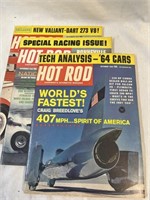 Vintage 1963 Hot Rod Magazine Lot