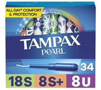 Tampax Pearl Trio Multipack 34ct Tampons