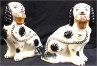 VINTAGE STAFFORDSHIRE STYLE DOGS