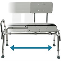 DMI Heavy-Duty Sliding Transfer Bench Shower