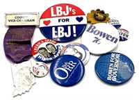 Assorted Vintage Campaign Advertisement Buttons