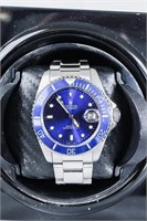 Croton Automatic with Blue Dial and Blue Bezel