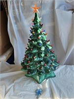 Vintage 18" Musical Ceramic Christmas Tree