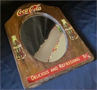 Coca-Cola Wood Frame Mirror