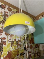 1970s vintage pendant dome lamp