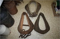 Horse Collars (3) for Pull Team Horses