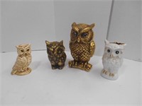 Assortment of Owl Figuerines