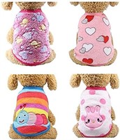 ZDZDY Set of 4 Puppy Clothes for Small Medium
