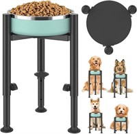 Adjustable Elevated Dog Bowl Stand for Dogs - 4