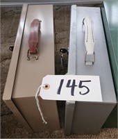 (2) Metal Lock Boxes