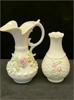 BELLEEK Ireland Ceramic Vases