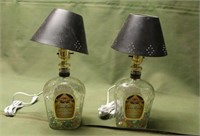 (2) Crown Royal Lamps, Work Per Seller