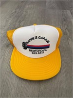 Vintage Barnes Garage Automotive Shop Hat