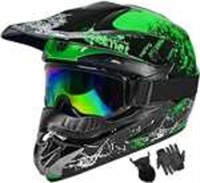 Youth Motocross Helmet Set