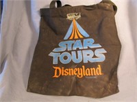 Vtg 1986 Disneyland Star Tours Canvas Bag