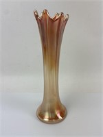 Vintage Marigold Carnival Glass Vase