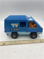 Vintage Fisher Price Mobile TV Unit 309 Vehicle