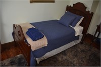 Twin Size Bed with Head and Foot Board