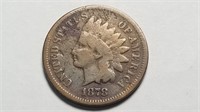 1878 Indian Head Cent Penny Rare
