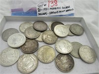 20 - 1921 Morgan silver dollars, vmm