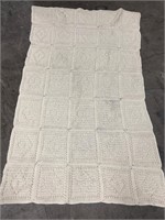 HAND CROCHETED AFGAN BLANKET VINTAGE