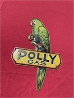 Polly gas metal sign