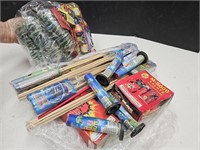 NO SHIPPING!  Assorted Lot of Fire Works SEE PICS