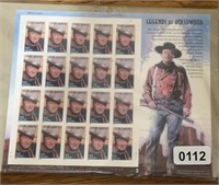2004 USPS Stamp Sheet, John Wayne Legends