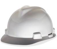 Used Msa 477482 V-Gard Hard White Hats With