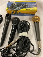 3 microphones JVC, Dynamic & Orange