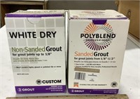 Lot of grout w/ White Dry & Polyblend