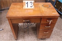 Sewing Machine Table w/ Singer Machine
