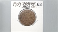1909 Canadian Large Cent gn4063