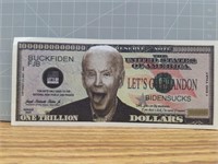 Biden sucks banknote