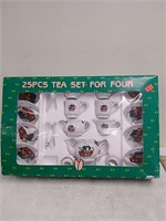 25 piece tea set for four