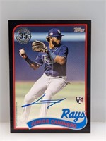 23/199 2024 Topps Black Border Caminero RC Auto