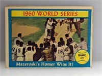 1960 Topps Mazorowski's Homer Wins It! Game 7 HOF
