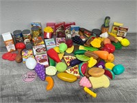 Plastic play foods lightly used