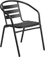 2pk Flash Furniture Black Metal Restaurant Chair
