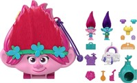 Polly Pocket Trolls Compact Playset, Poppy &