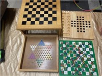 WOODEN MULTI GAME SET NO PIECES