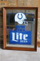 Indianapolis Colts Miller Lite Pub/Bar Mirror