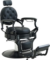 Nazalus Barber Chair  700 LBS  Black