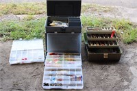 2 TACKLE BOXES WITH TACKLE